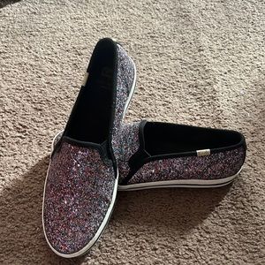 Kate Spade x Keds glitter flats